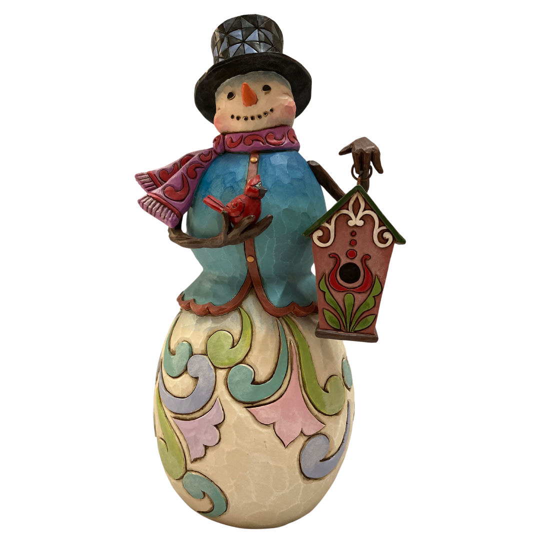 HWC Snowman with Bird House 26764