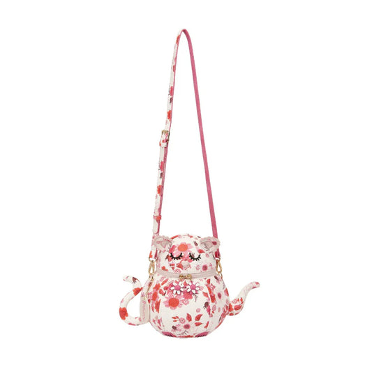 Vendula London Perfectly Pink Afternoon Tea Bus Kitty Teapot 41741