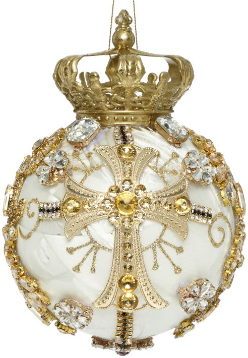 Mark Roberts Crown Jewels Ornament, Ivory 41539