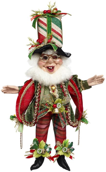 Mark Roberts Christmas Present Elf Small 14 Inches (Red and Green) 42042