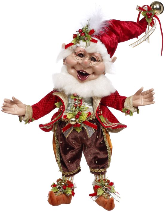 Mark Roberts Jolly Holly Elf, Medium - 19 Inches 42053
