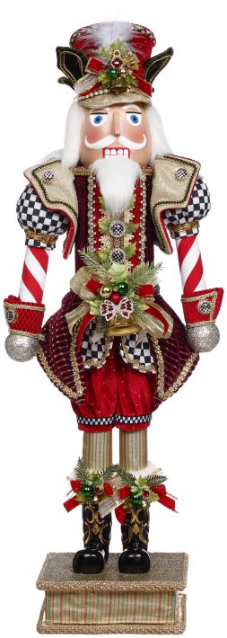 Mark Roberts North Pole Checkered Nutcracker, Medium - 34 Inches 42084