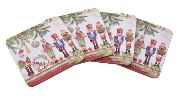Xmas Nutcracker Coasters (Set of 4) 36291