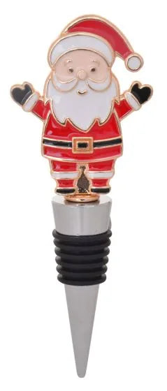 XMAS Bottle Stopper - Santa in Red - 42878