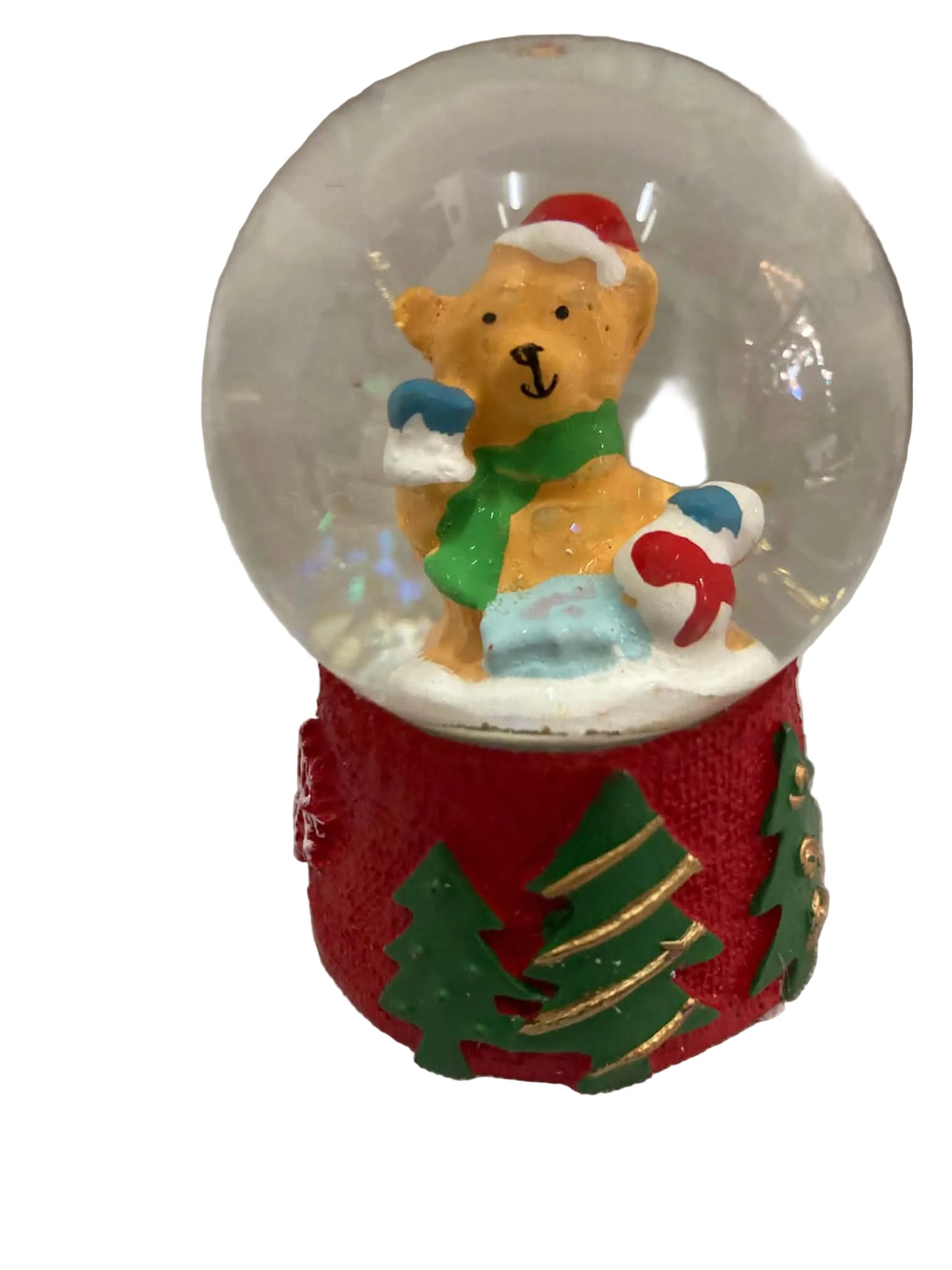 Mini Christmas Waterball Globe Bear 42889