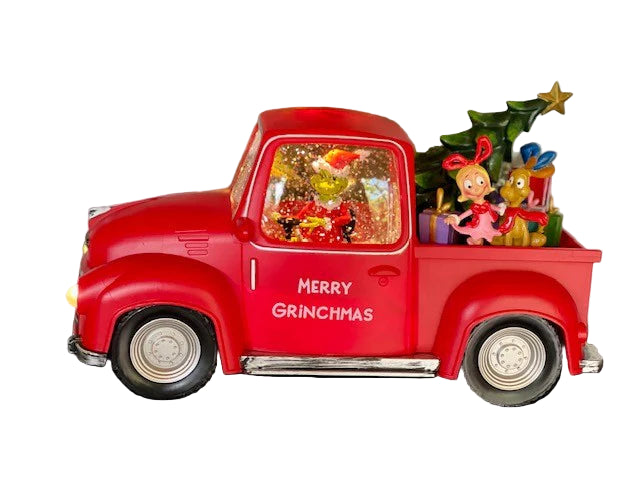 Red Grinch Ute Lantern with Tree 36994