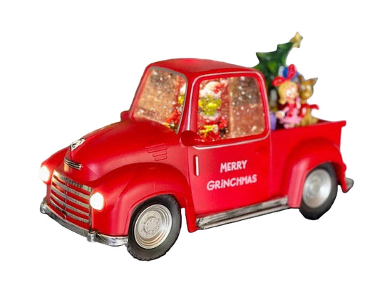 Red Grinch Ute Lantern with Tree 36994