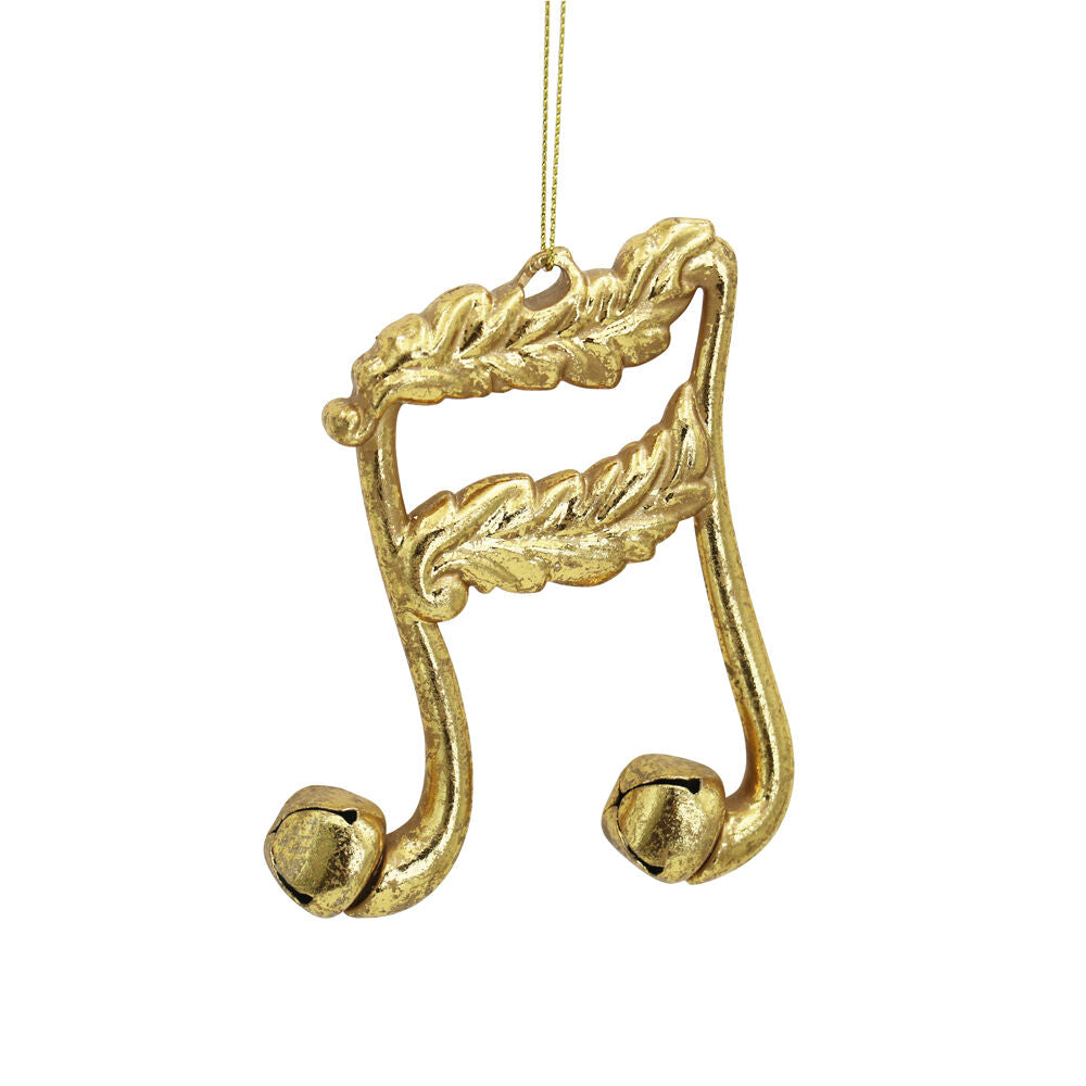 Gold Music Note Ornament 37477