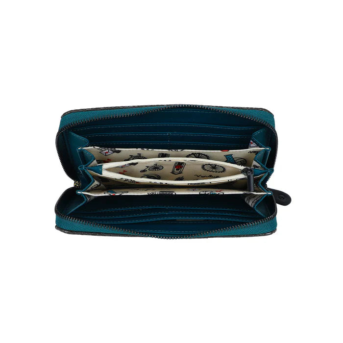 Vendula London Between the Covers Bookbinders Large Ziparound Wallet 33419