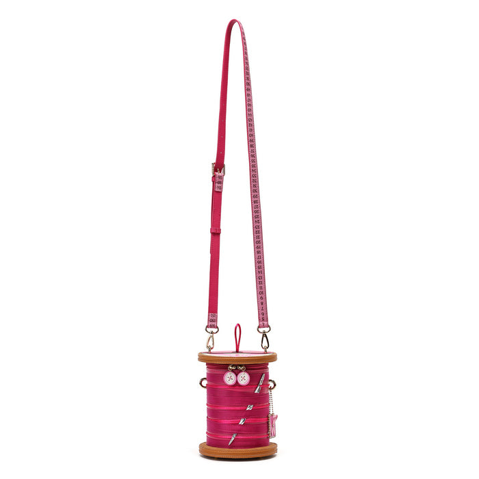 PRE-ORDER Vendula London - Pink Ribbon Sewing Box Scrapbook - Cotton Reel Bag 42630