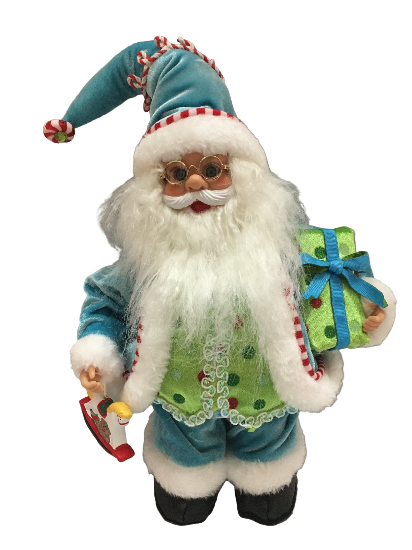 Santa Blue 30cm w/music 32557