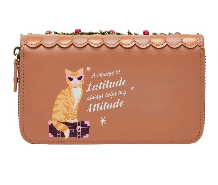 PRE-ORDER Vendula London Voyage Travel Shop Medium Ziparound Wallet 31536