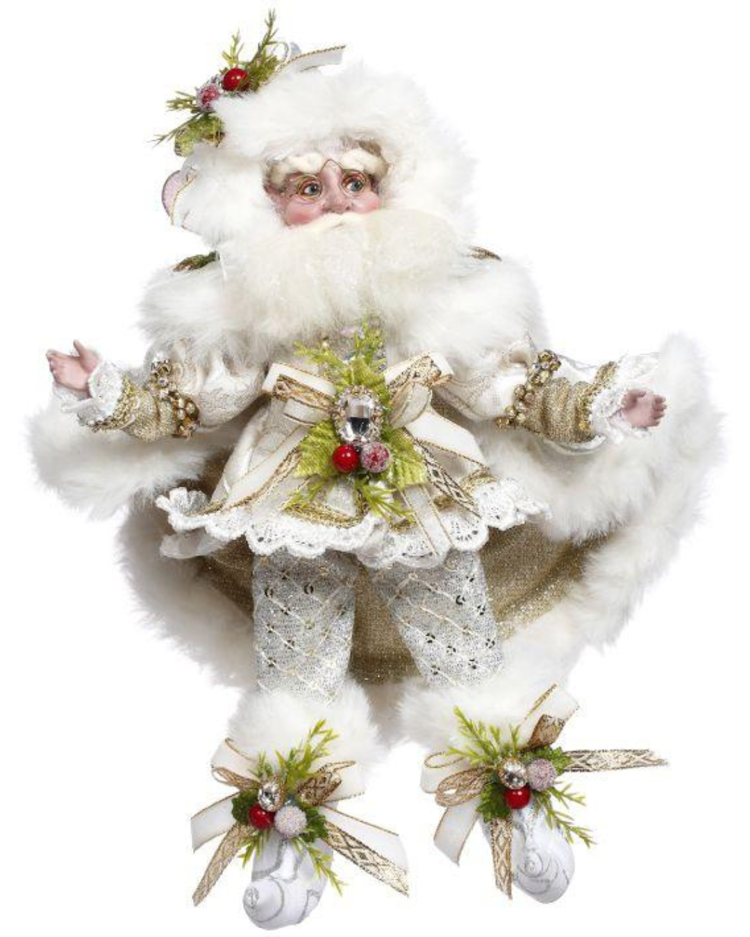 Mark Roberts White Fairy Winter Wonderland Christmas Elf (Small White -10.5 Inches) 42747