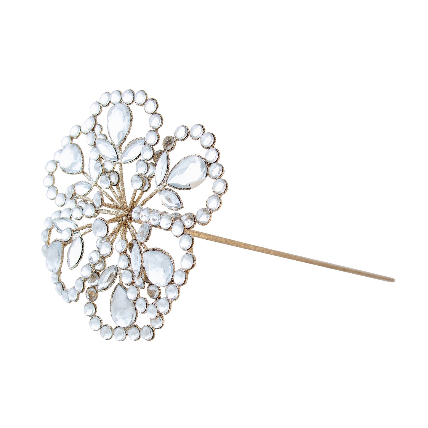 Jewelled Champagne Magnolia Stem 42384