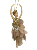 Gold Ballerina Hanging Ornament G 34823