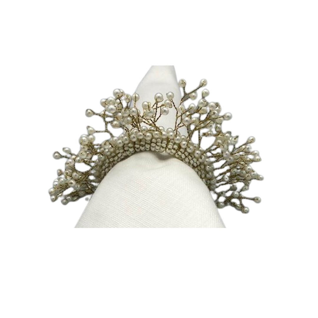 Semi Circle Napkin Holder Pearl 41433pearl