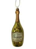 Gold Champagne Bottle Ornament 39749g