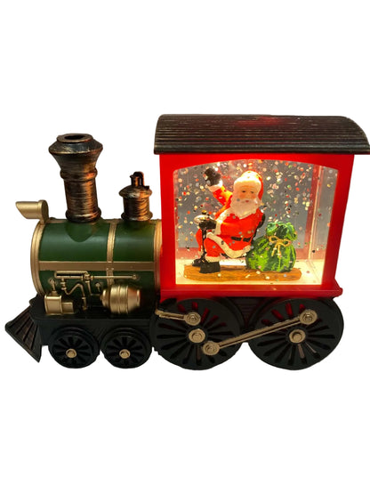 Mini Lantern Snowing Train with Santa -41444(8)