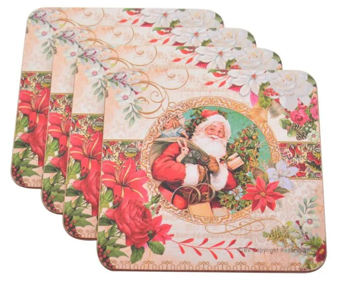 Vintage Santa Coasters (Set of 4) 41903