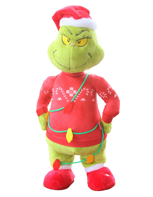 Small Side Stepper Grinch with Red Sweater 37700