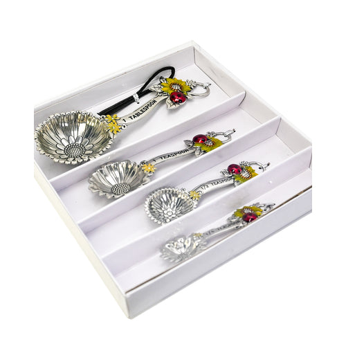 Tamboril Measuring Spoons Sunflower Lady Bug 24384 E