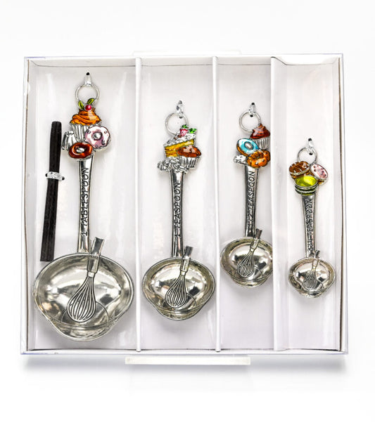 Tamboril Measuring Spoons colourful Sweets and treats set of 4  24384 h