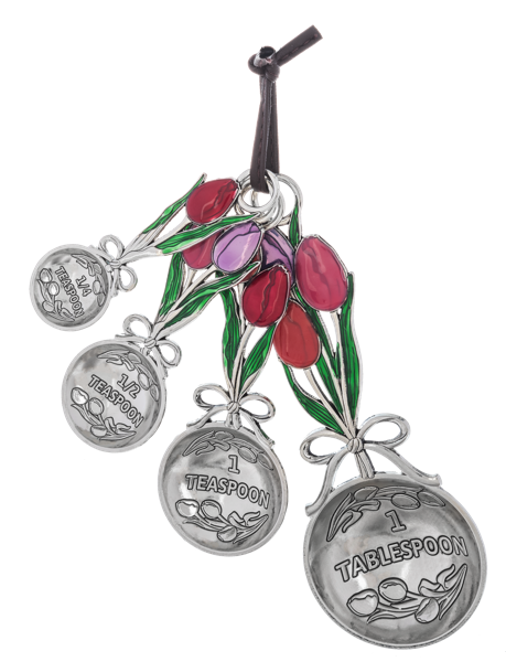 Tamboril Measuring Spoons Totally Tulips Set of 4 24384