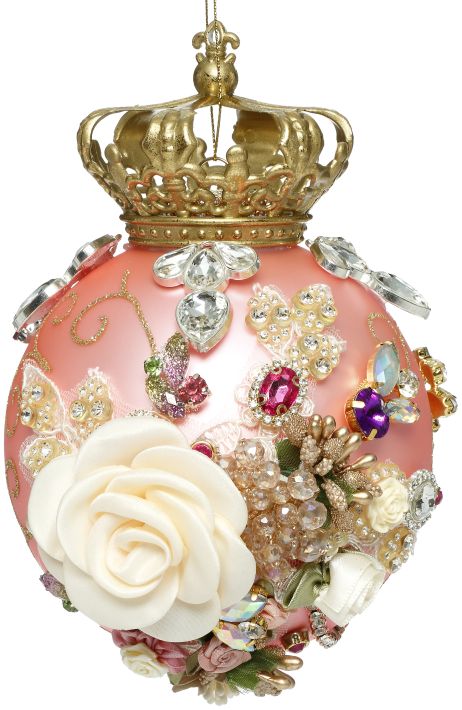 Mark Roberts Crown Jewels Ornament, Pink 41540