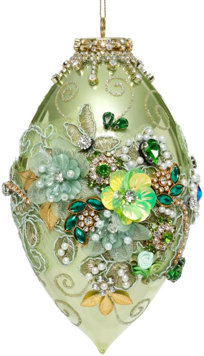 Mark Roberts Kings Jewel Finial Ornament, Green 41564
