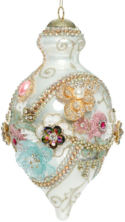 Mark Roberts Kings Jewel Finial Ornament, White 41567