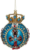 Mark Roberts - Crown Jewels Ornament, Teal- 7 Inches, 42160