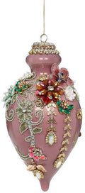 Mark Roberts -  Kings Jewel Fancy Finial Ornament, Mauve - 8 Inches 42175