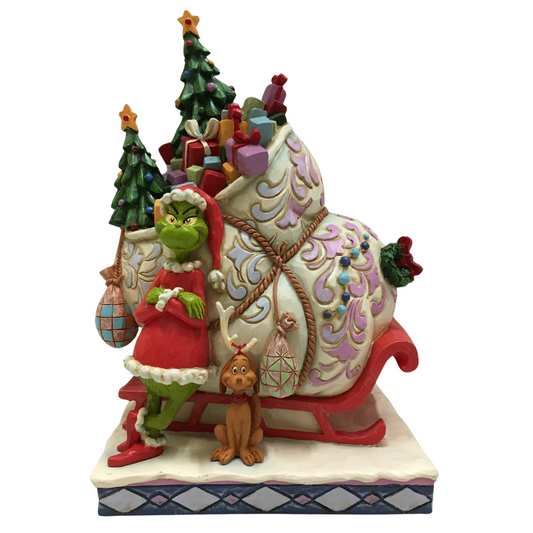 Grinch Sleigh with Max 35687