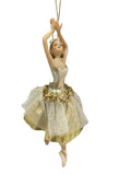 Gold Ballerina Hanging Ornament D 34823