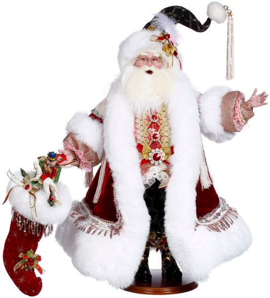 Mark Roberts Santa with Stocking - 27 Inches 27428