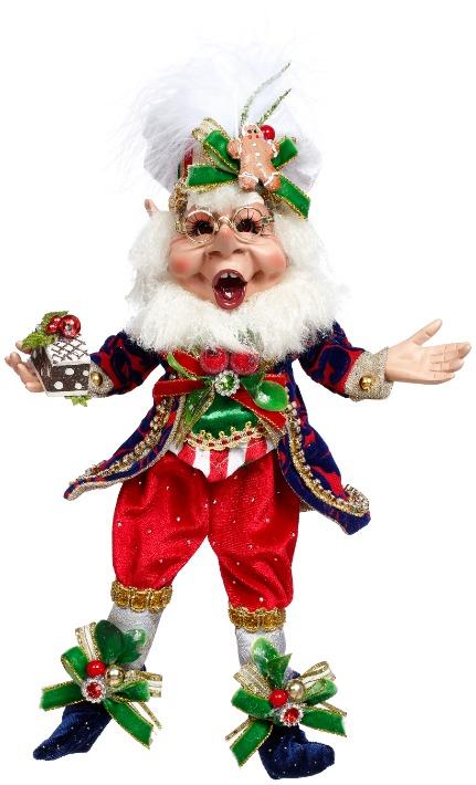 Mark Roberts Cookies and Milk Elf, Small - 11.5 Inches (Red)  42046