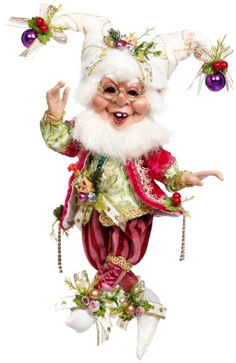 Mark Roberts Raspberry Cookie Elf, Small - 11 Inches 42058