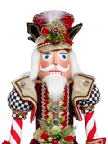 Mark Roberts North Pole Checkered Nutcracker, Medium - 34 Inches 42084