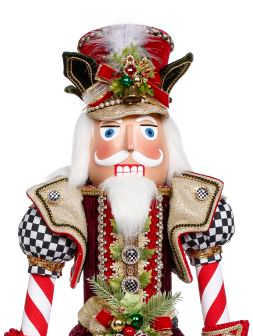 Mark Roberts North Pole Checkered Nutcracker, Medium - 34 Inches 42084