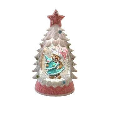 Pink Christmas Lantern Gingerbread with Tree 37691