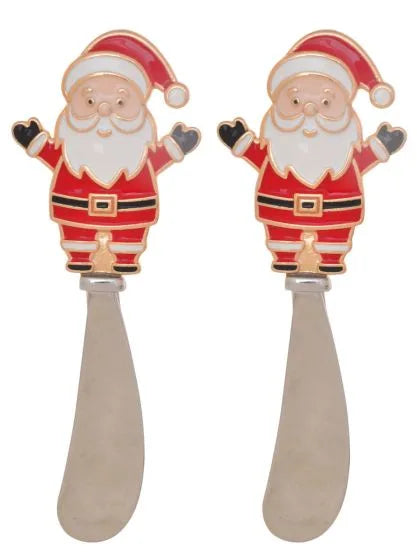 Christmas Pate and Cheese Knives - Red Santa 42877