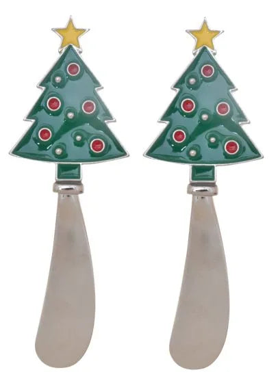 Christmas Pate and Cheese Knives - Christmas Tree 42877