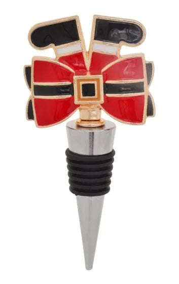XMAS Bottle Stopper - Red Santa in Chimney - 42878