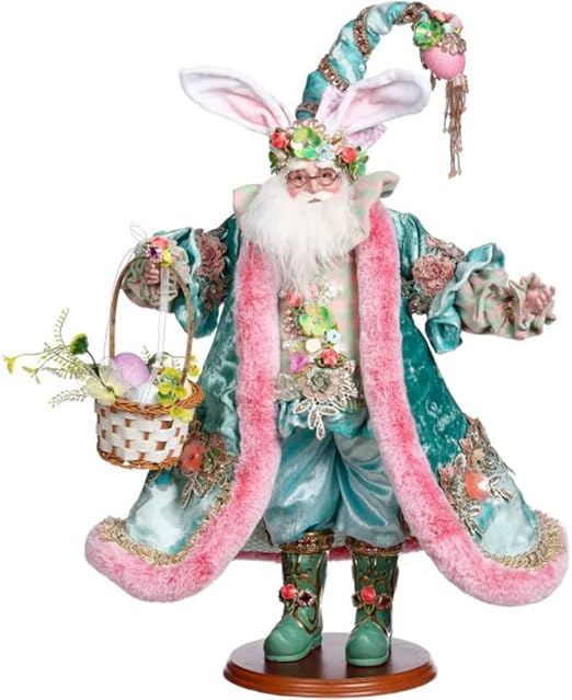 Mark Roberts - Father Easter Scene with Basket 37039