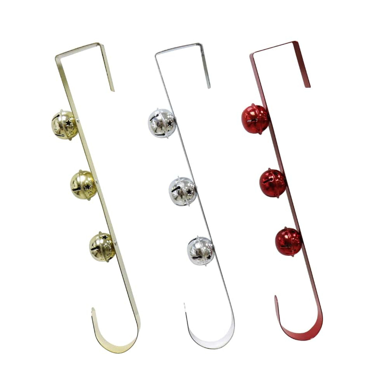 Wreath Hanger Bells Red 35cm 37474