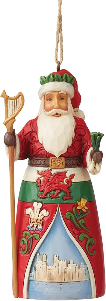 HWC Hanging International Santa (Welsh) 22661