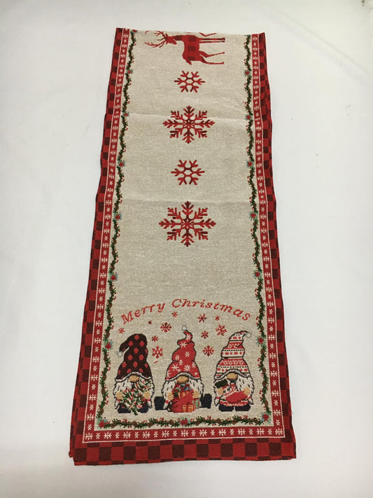 Christmas Table Runner Gnome red 180cm 41219