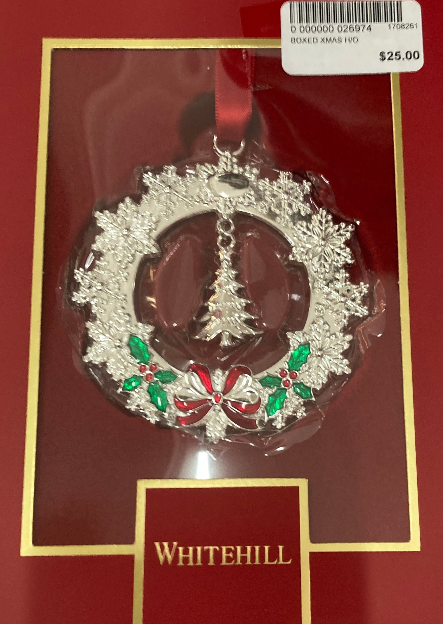 Wreath with Tree Hanging Ornament 26974