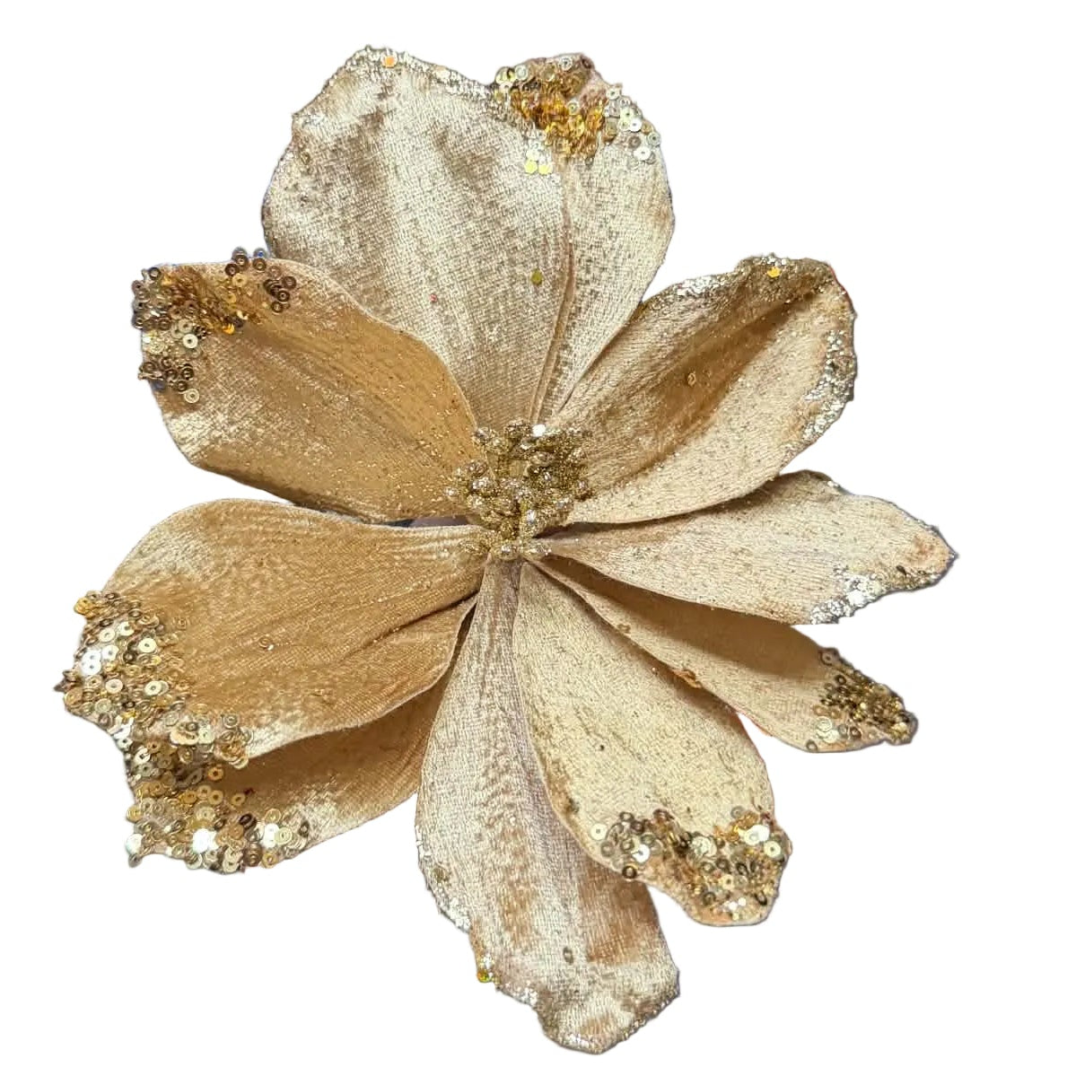 Gold Magnolia Flower Decoration