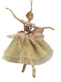 Gold Ballerina Hanging Ornament F 34823
